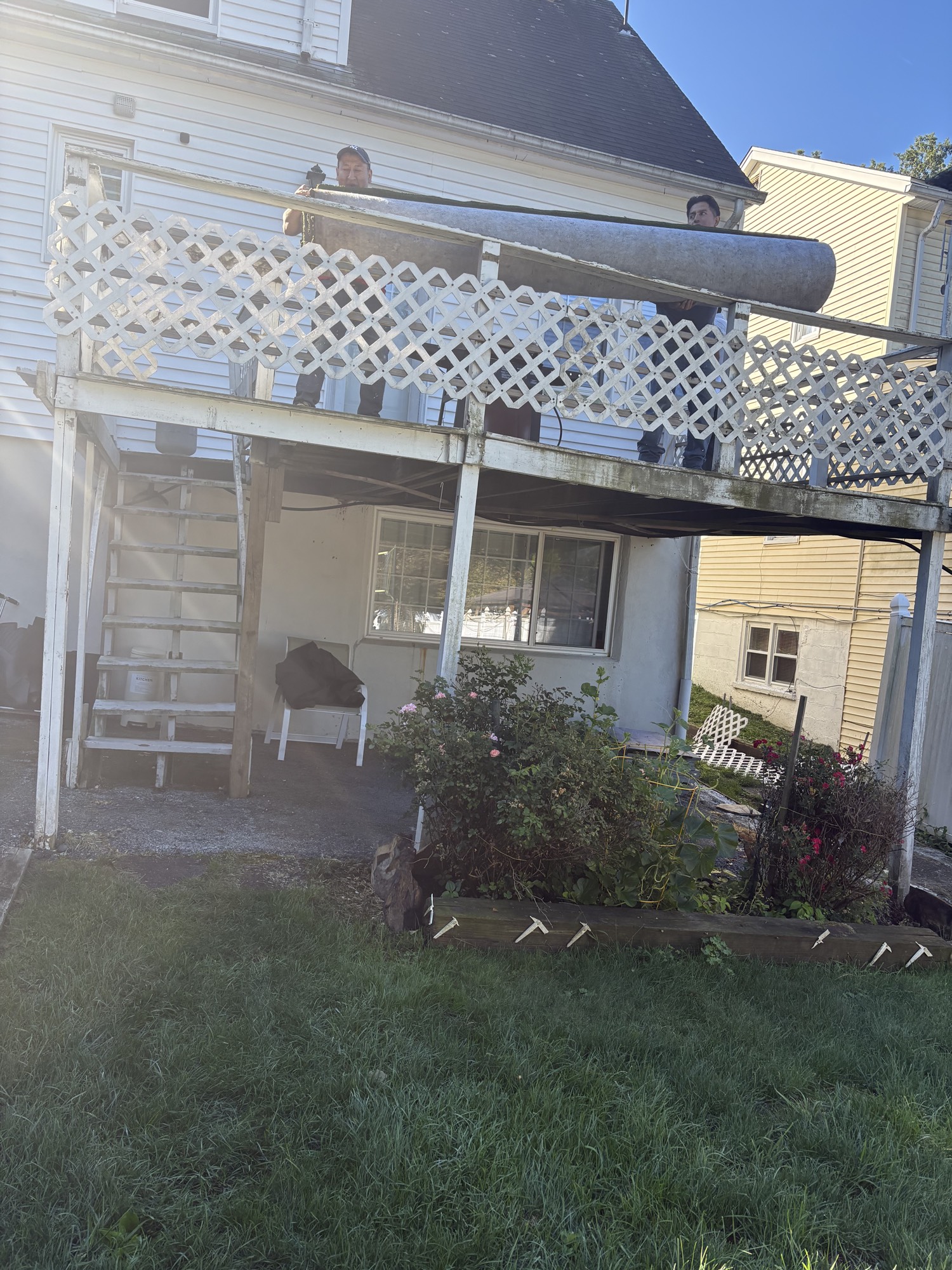 Exterior renovation work